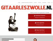 Tablet Screenshot of gitaarleszwolle.nl